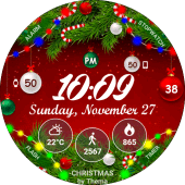 Christmas Lights Watch Face Apk