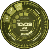 Futuristic GUI Watch Face Apk