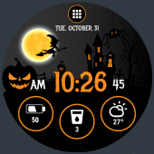 Halloween Watch Face HuskyDEV Apk