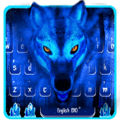 Ice Wolf 3D Keyboard Theme Apk