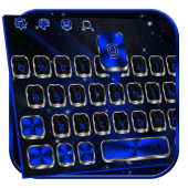 Blue Metal Keyboard Apk