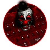 Red Horror Blood Clown Keyboard Theme Apk