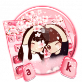 Cute Couple Love Keyboard Theme Apk