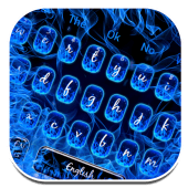 Blue Fire Flame Keyboard Apk