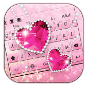 Pink Diamond Love Keyboard Apk