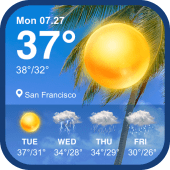 Daily weather forecast & weather report widget Apk