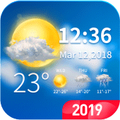 Live weather & clock widget Apk