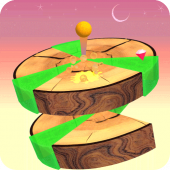 Wooden Helix Jump Apk