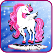 Pegasus Piano Pony Tiles : Unicorn Horn Horse Game Apk