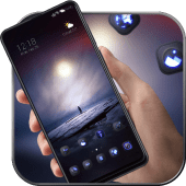 Future space theme | seaside light moonlight Apk